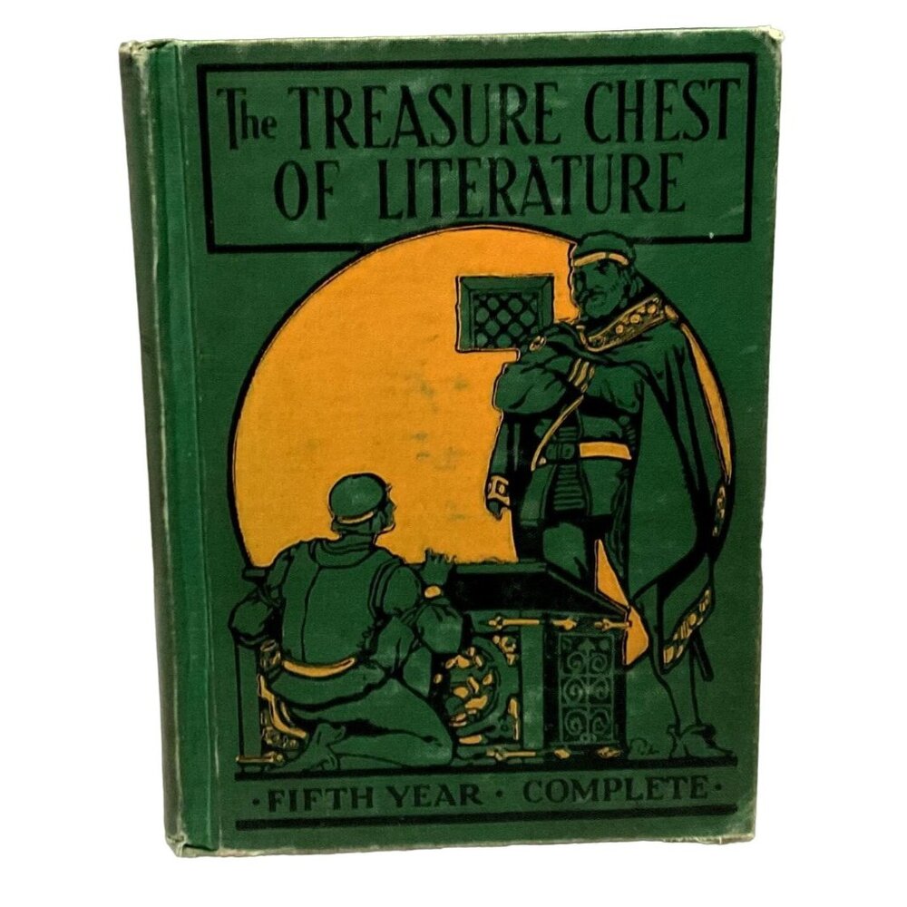 Vtg 1935 The Treasure Chest of Literature 5th Year Complete Charles Eichel
